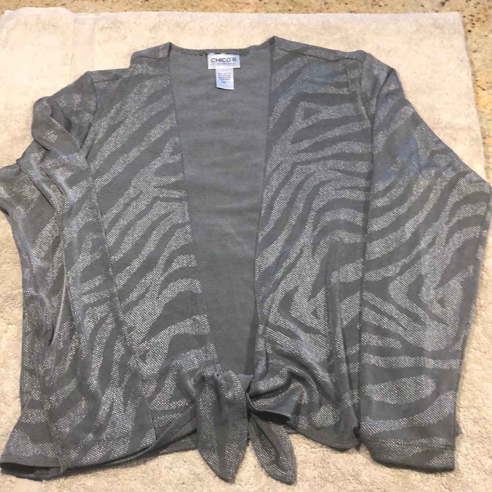 Silver Tiger striped evening jacket